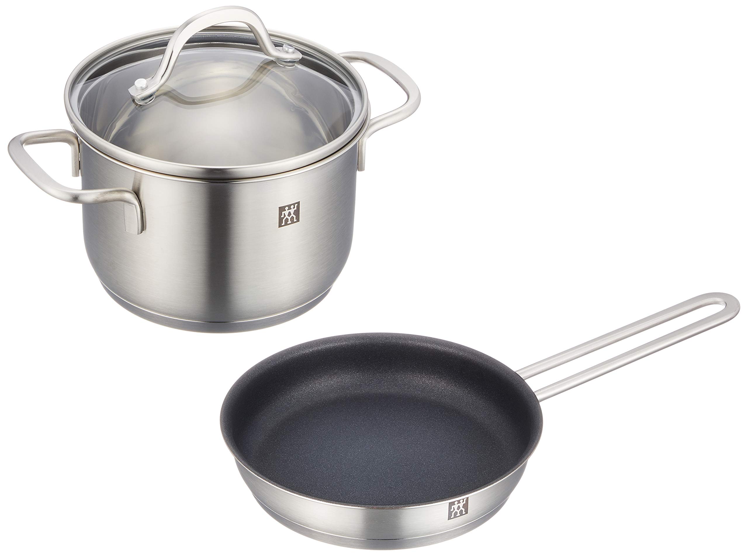 ZWILLING ツヴィリング 「 ピコ ストックポット 14cm (ガラス蓋付) & フライパン 16cm (フッ素樹脂加工) セット 」 両手鍋 深型 鍋セット ステンレス 【日本正規販売品 】66660-002商品画像