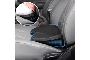 OTOEZ Car Seat Cushion, Multi-Use Memory Foam Car Lower Back Support Pad for Driver Lumbar Support Pillow for Car Back Pain Relief Wedge Seat Cushions Road Trip Essential (Black)