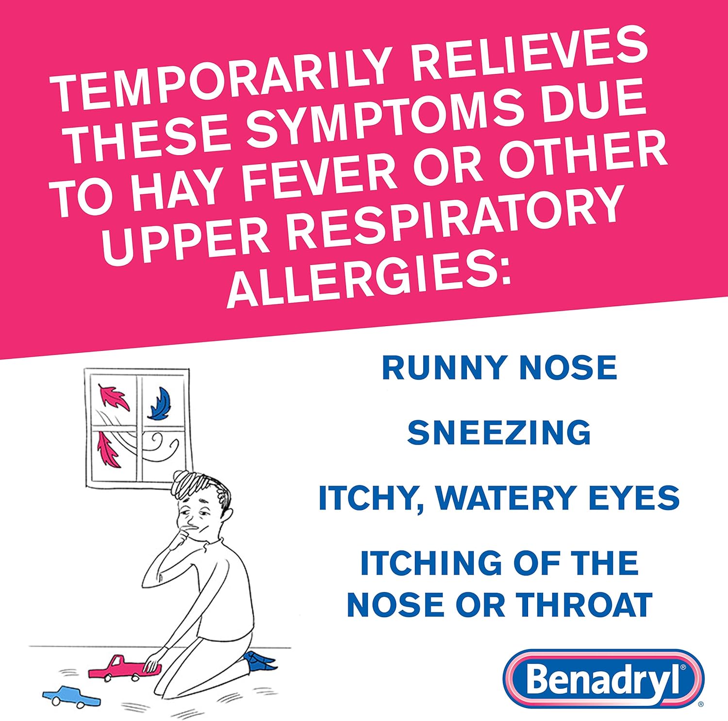 Benadryl Ultratabs Antihistamine Allergy Relief Tablets, Diphenhydramine HCl 25mg, 100 ct: Health & Personal Care