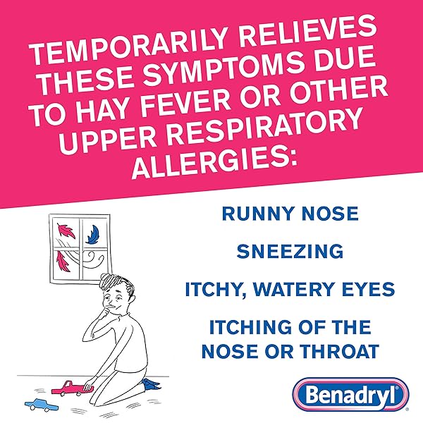 BENADRYL ULTRATABS ALLERGY RELIEF MEDICINE, 25 MG DIPHENHYDRAMINE HCL ANTIHISTAMINE TABLETS FOR RELIEF OF COLD & ALLERGY SYMPTOMS LIKE SNEEZING, RUNNY NOSE, & ITCHY EYES & THROAT, 48 CT