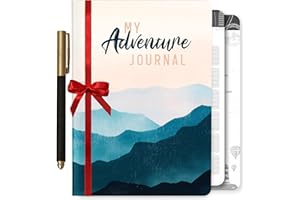 PRAZOLI PRODUCTS 3-in-1 Travel Journal for Women - My Adventure Book, Travelers Notebook, Scrapbook & Bucket List Gifts for People Who Travel A Lot With Prompts - Cruise & Camping Essentials Planner Accessories Diary