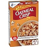Oatmeal Crisp Heart Healthy Cereal, High Fiber, Whole Grain, 19.7 oz | 42g of Whole Grain per Serving, 6g Fiber per Serving, Almond &amp; Oat Clusters, Heart Healthy Breakfast or Snack Ingredient