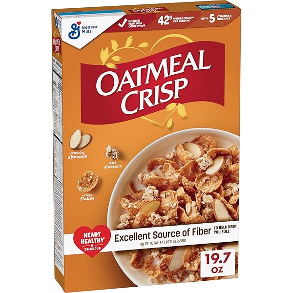 OATMEAL CRISP HEART HEALTHY CEREAL, HIGH FIBER CEREAL...