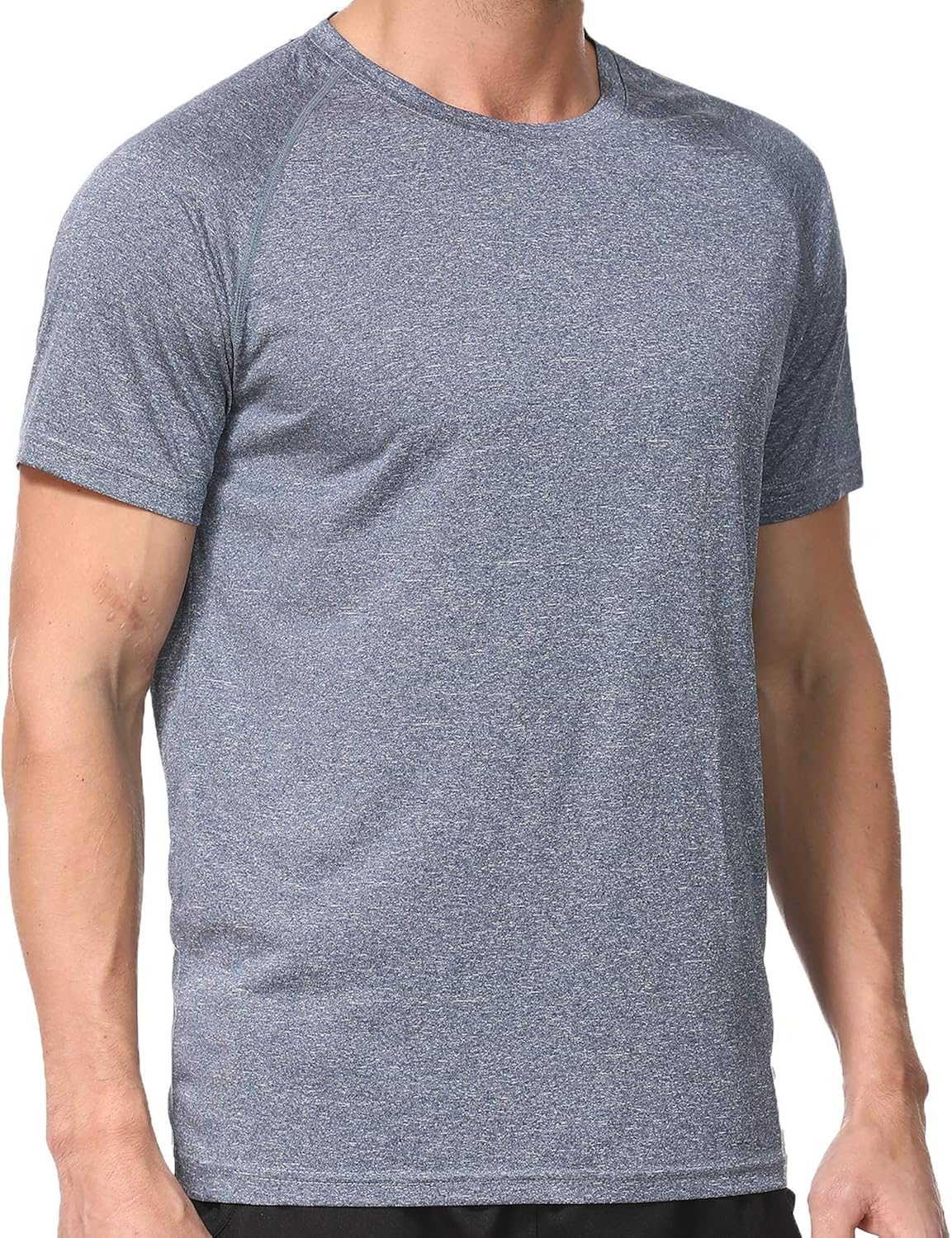 Men's Dry Fit Athletic T-Shirts, Short Sleeve Crew Neck Workout Tees at  Men’s Clothing store