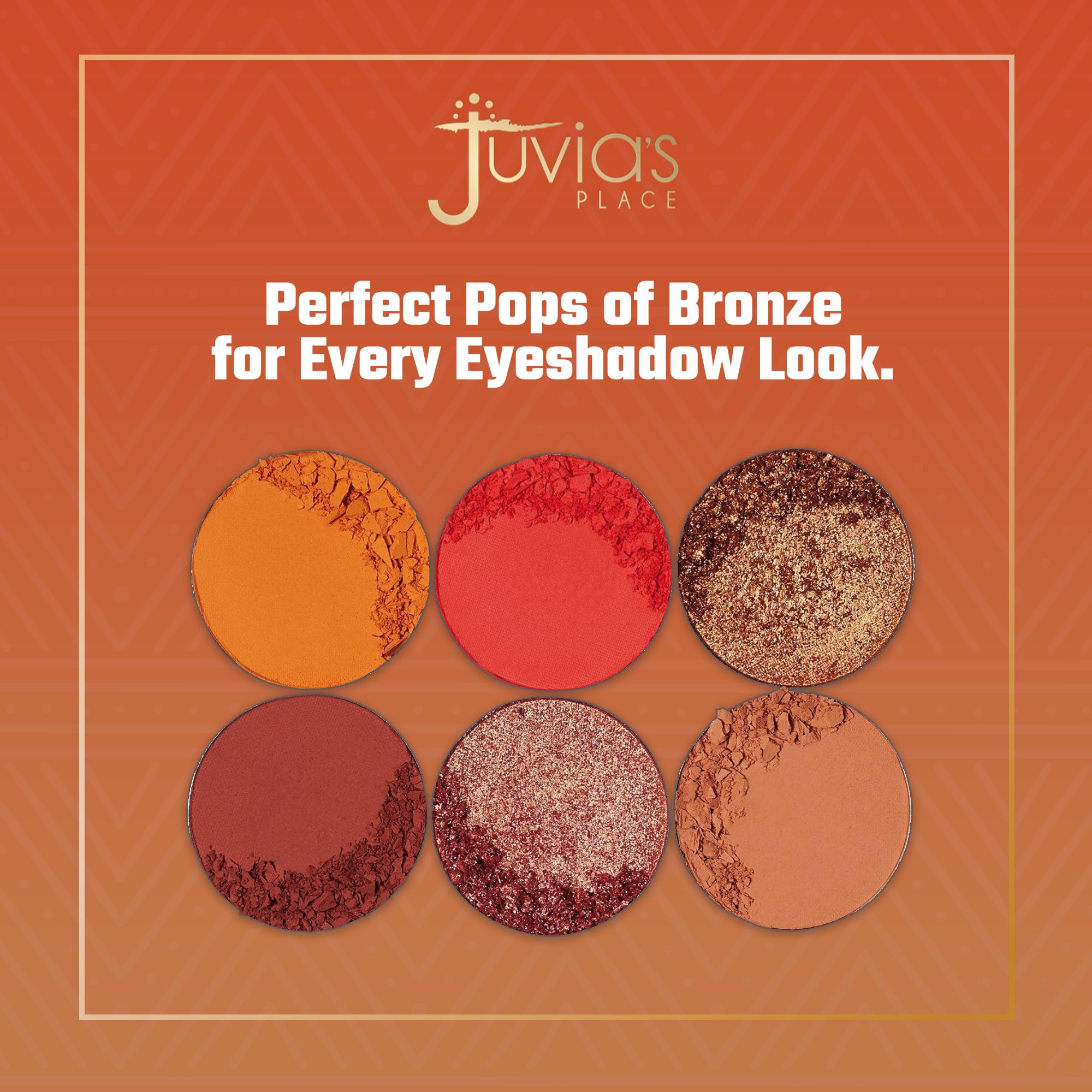 Juvia's Place Palette The Bronzed Rustic - Shades of 6, Professional Eye Makeup, Pigmented Palette, Makeup Palette for Eye Color & Shine