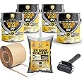 Tough Tech Coatings Roof RV Sealant Coating kit - Permanent RV Roof Waterproofing Kit - for All RVs, and Trailers Surfaces - 200 SQ FT Coverage - 87% Solar Reflective - 4 Gal Kit White