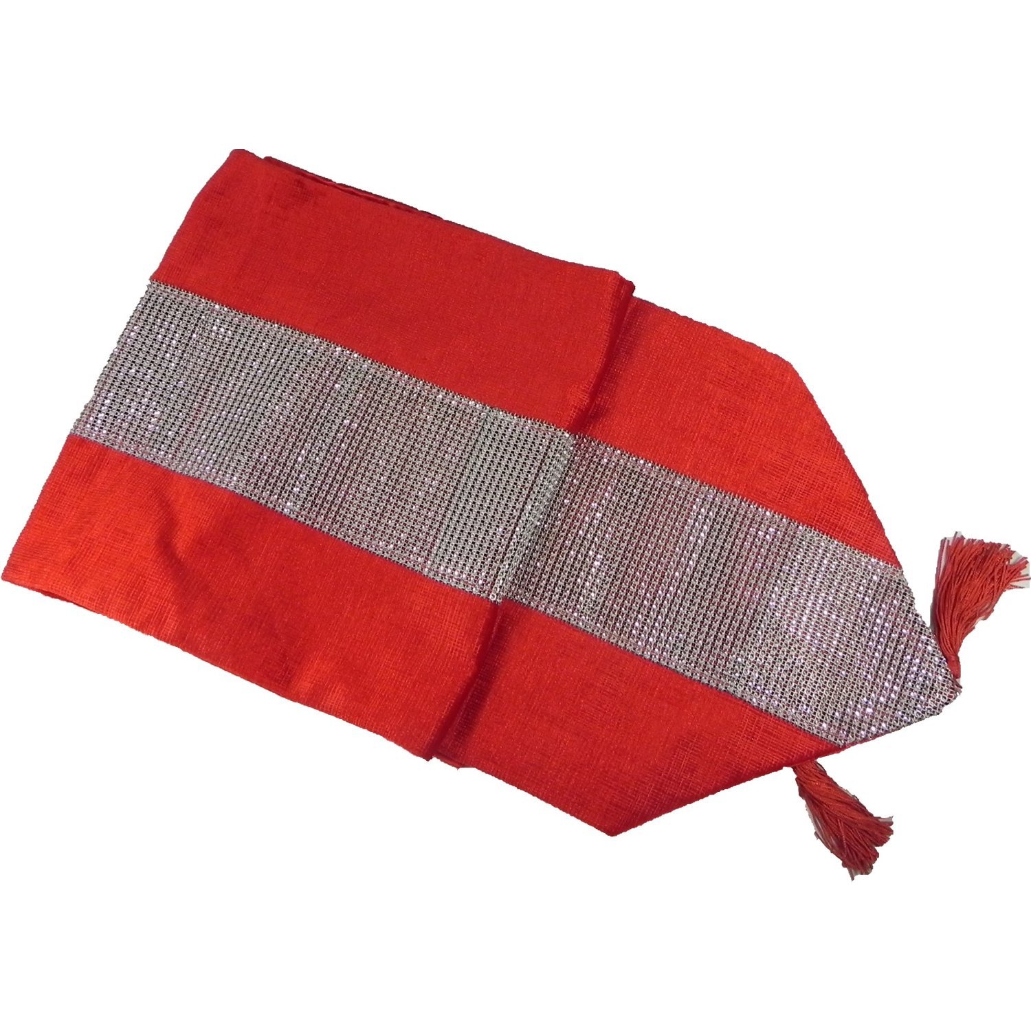 Emma Barclay ECLAT - Diamante Table Runner in Wine - 13x72 (33x183cm)