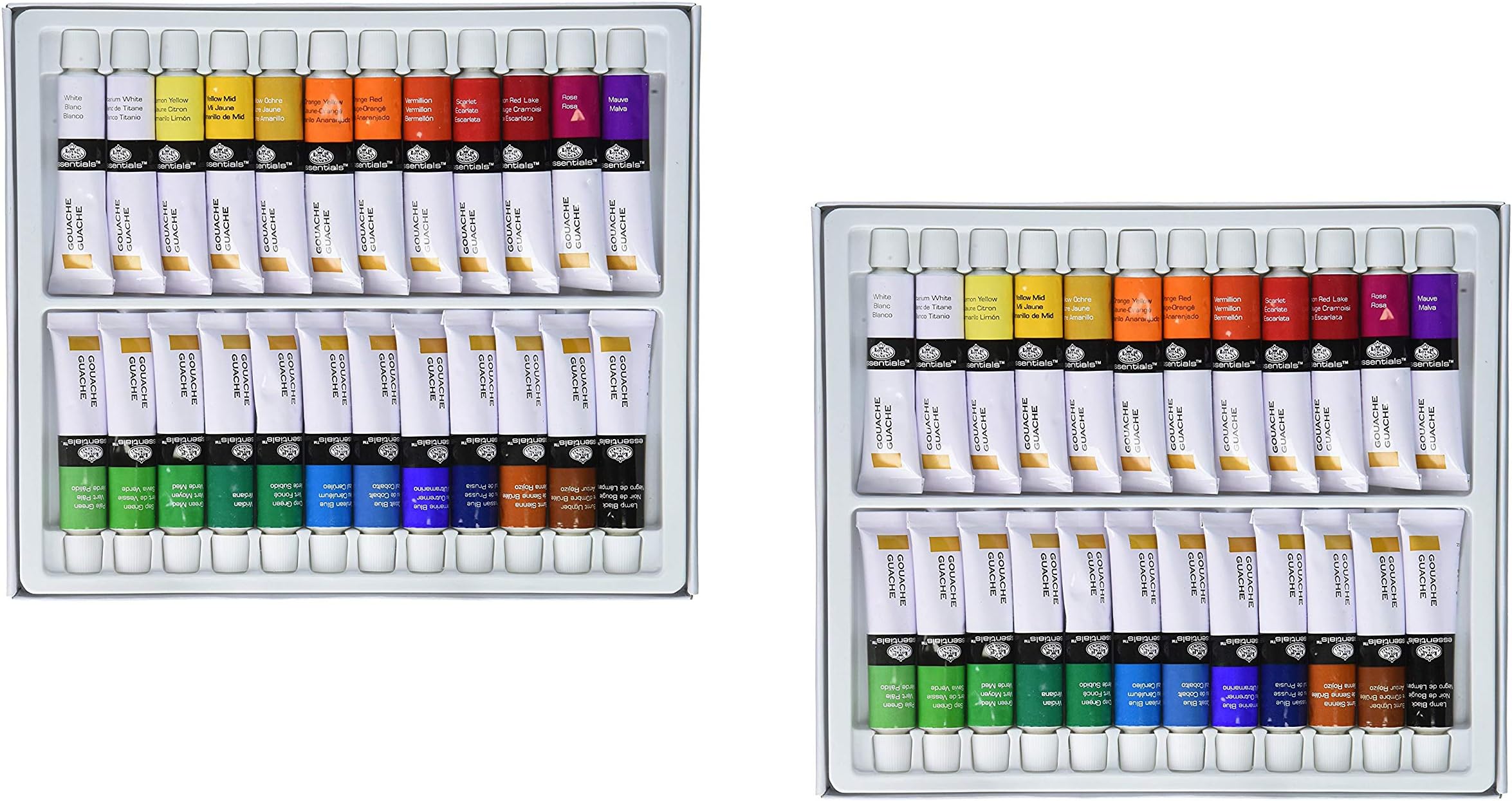 Royal & Langnickel Gouache Color Artist Tube Paint, 12ml, 24 Paints (Pack of 2 for Total of 48 Paints)