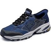 Skechers Mens Vigor 3.0 Drafting Hands Free Slip-inSneaker | Hands Free Slip-ins, Air-Cooled Memory Foam, Goodyear Rubber, Anti-Slip, Heel Pillow, Casual