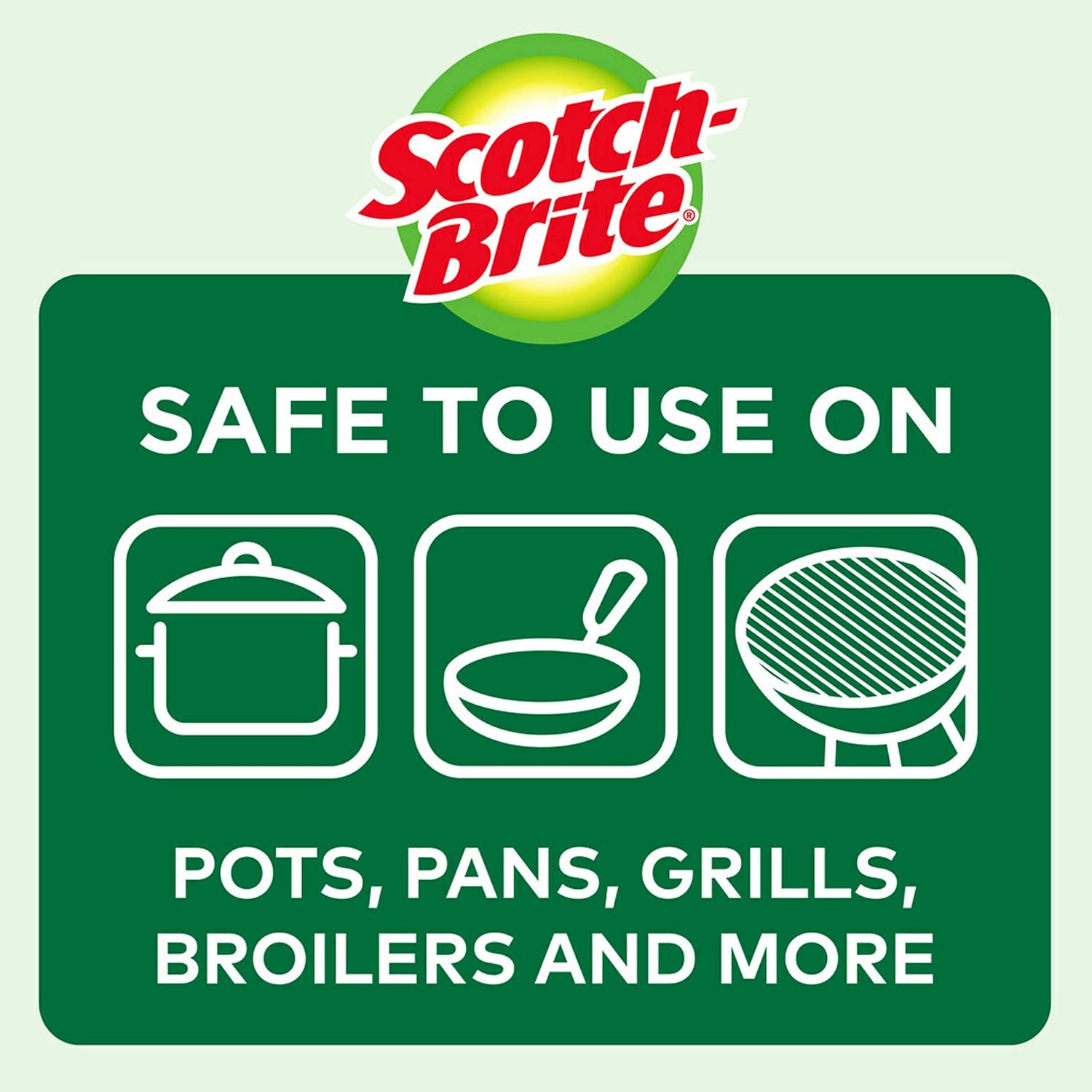 Scotch-Brite Stainless Steel Scrubbers, 3 Count: Computers & Accessories