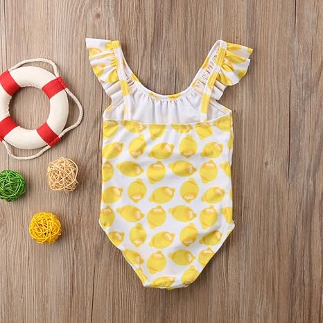 baby girl lemon swimsuit