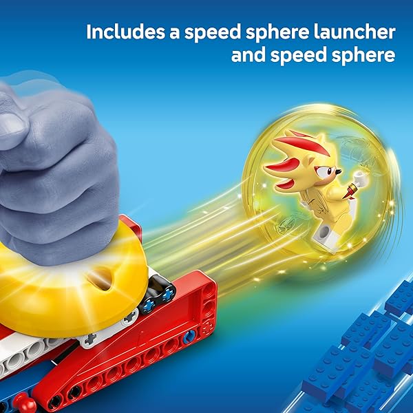 LEGO SONIC THE HEDGEHOG SUPER SHADOW VS. BIOLIZARD, GAMER GIFT FOR BOYS AND GIRLS, FUN COLLECTIBLE PLAYSET FOR KIDS AND VIDEO GAME CHARACTER FANS WHO LOVE ACTION TOYS 77003