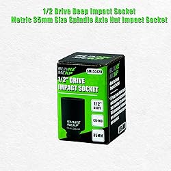 SUNHZMCKP 1/2 Inch Drive Impact Socket, Metric 35