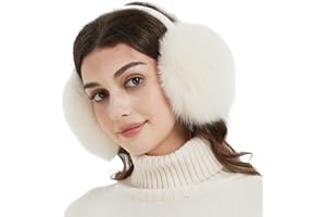 Bibury Real Fox Fur Earmuffs, Winter Ear Muffs, Cold Weather Head Warmer…