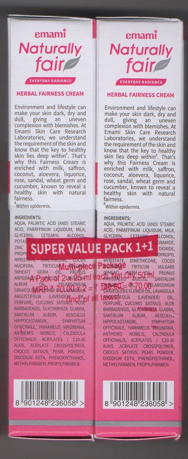 emami naturally fair cream