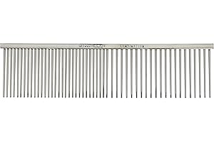 Resco Professional Anti-Static Best Dog, Cat, Pet Comb for Grooming, Med/Coarse Tooth Spacing, 1.5" Pin Length