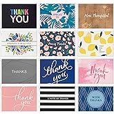 Hallmark Thank You Card Bulk Assortment (48 Blank Cards with Envelopes) for Graduation, Bridal Shower, Birthday, All Occasion