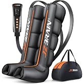 JZBRAIN Compression Boots, Full Leg Compression Massager for Circulation | A Sequential Recovery System for Fatigue Relief, 6 Intensity, 6 Modes, 3 Timers, Large, Ideal for Athletes, Runners, Gym
