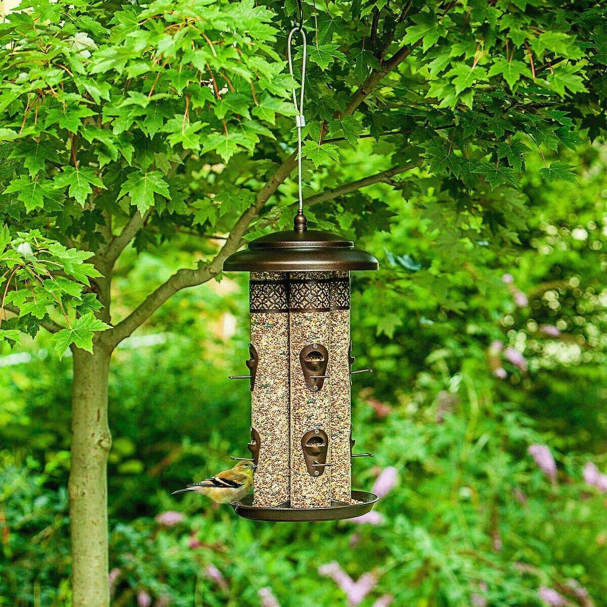 Stylecraft 4 Tube Bird Feeder With 8 Feeder Ports Holds 3 7 Litres