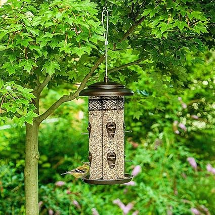Stylecraft 4 Tube Bird Feeder With 8 Feeder Ports Holds 3 7 Litres