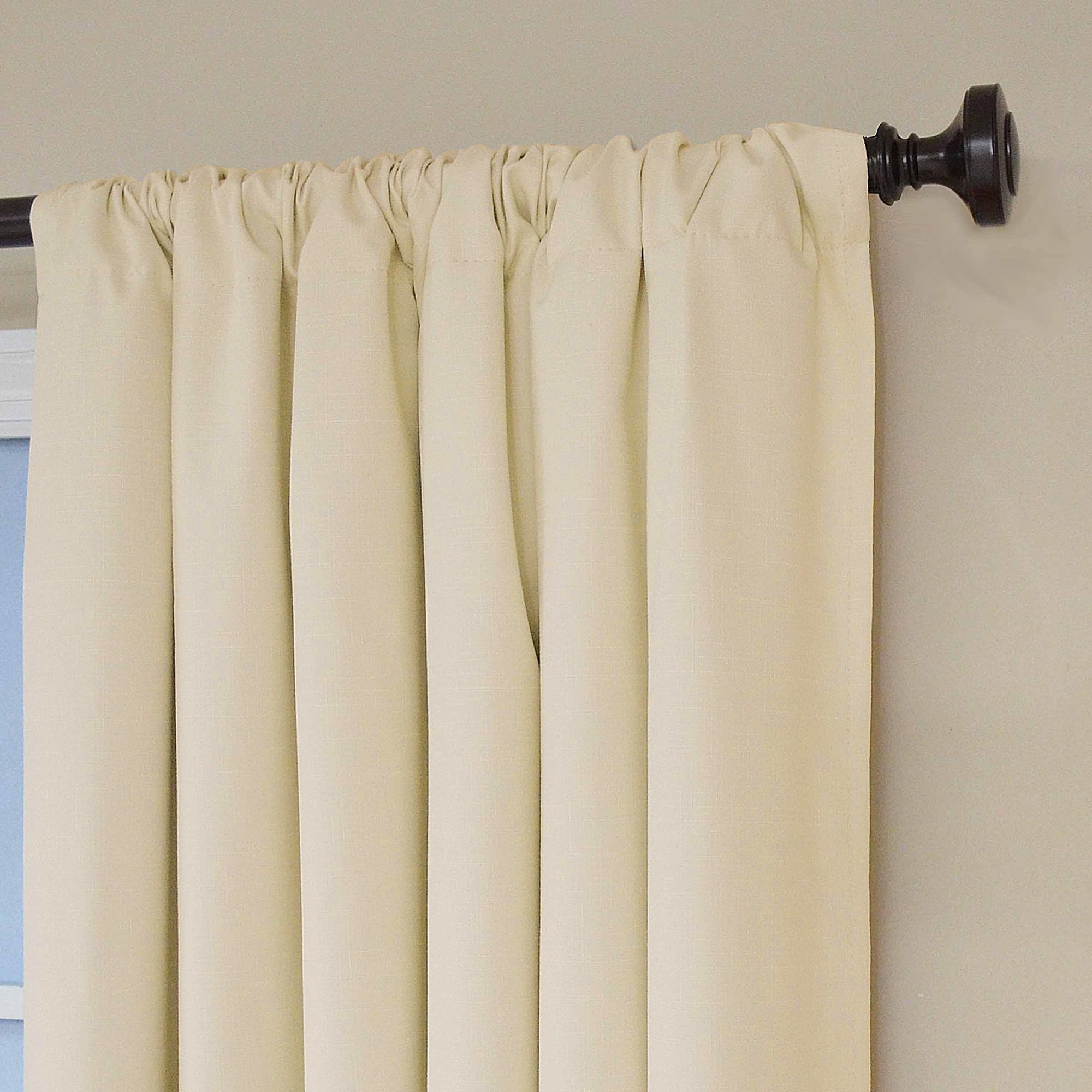 Eclipse Thermaback Blackout Curtains - 42x84 Inches, Ivory - Blocks 99% Light & 40% Noise - View #10