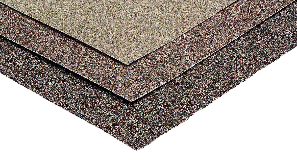NESPOLI 749300 Pack of 3 Assorted Corundum Paper, Brown