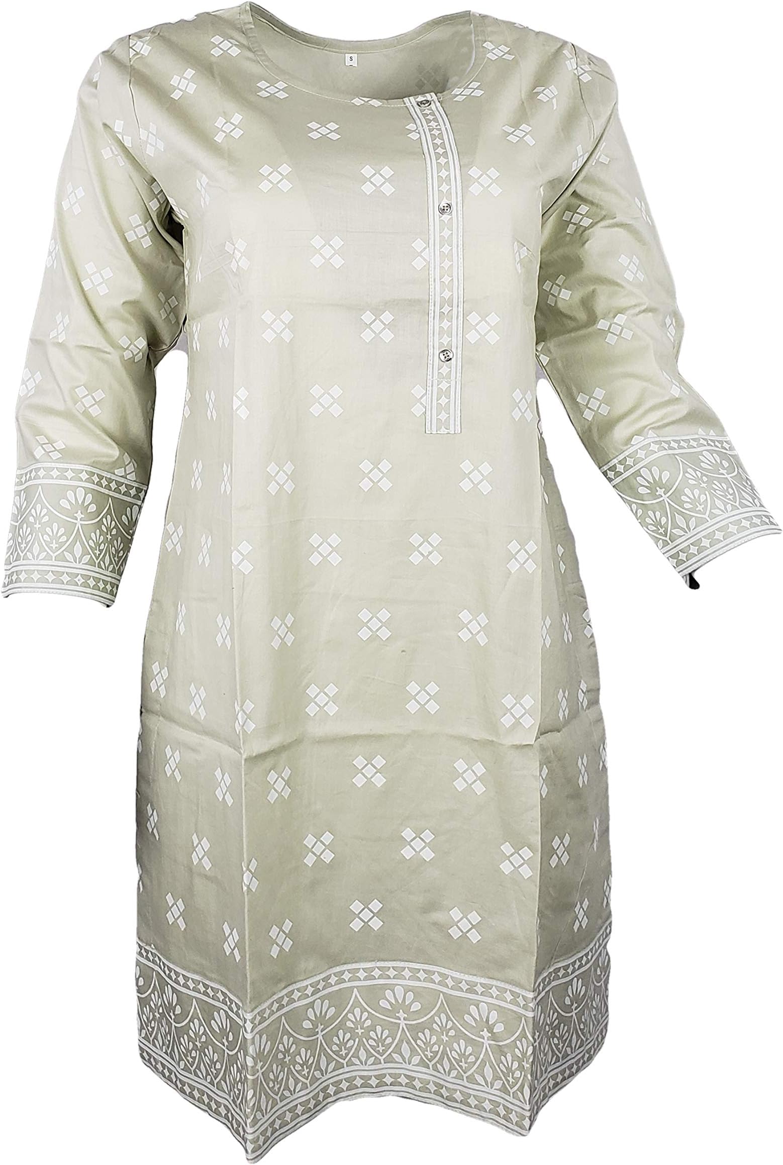 IshDeena Elegant Cotton Kurtis for Women Ready to Wear Tunic Tops for Ladies - 1 Piece