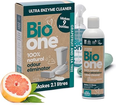 Bio One Enzyme Cleaner Odour Eliminator Concentrate 9x 250ml Bottles
