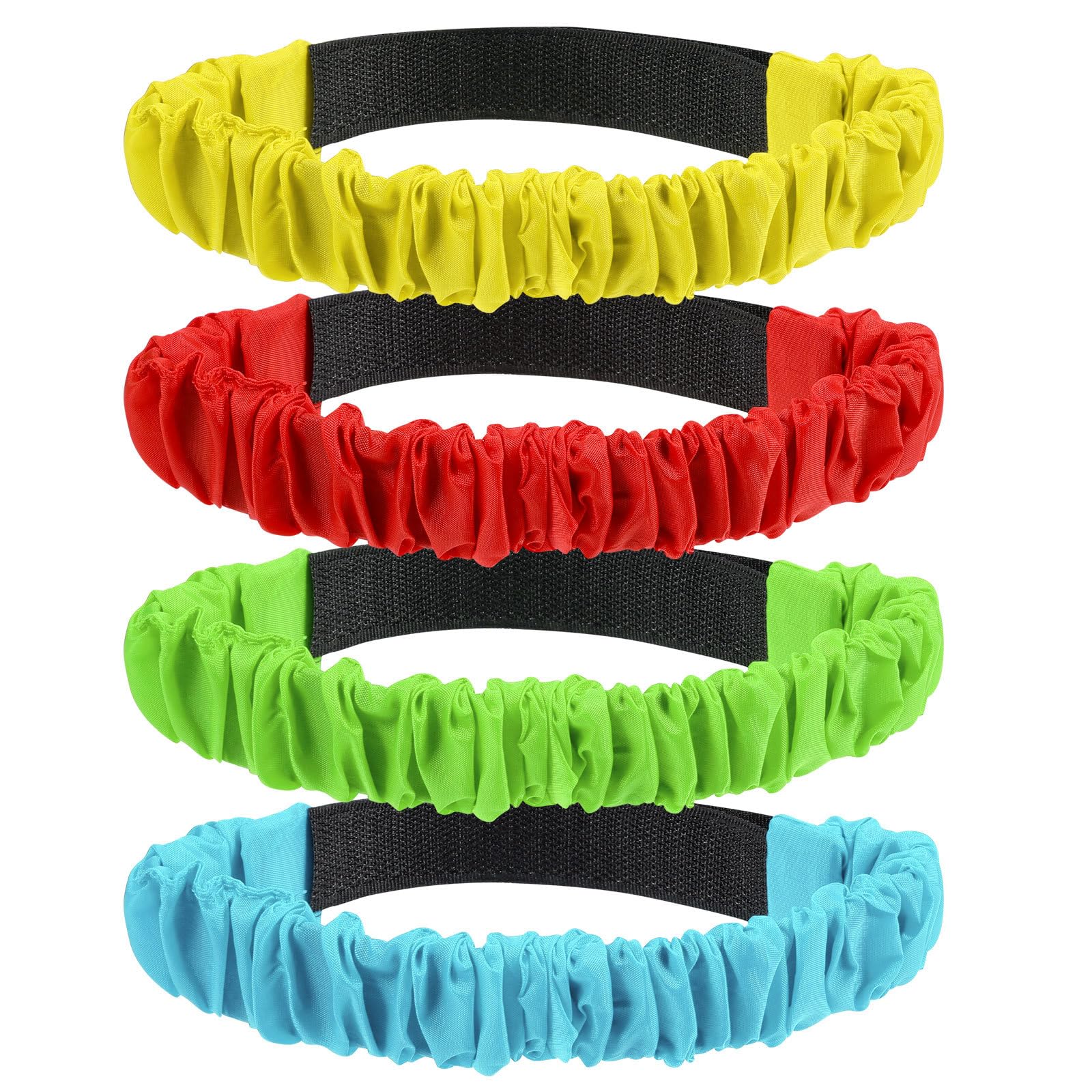 Toddmomy 12Pcs 3 Legged Race Bands Elastic Tie Ropes for Outdoor Games Sports Day Party Supplies Team Relay Race Fun for Kids and Adults