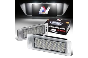NUVISION LIGHTING Pair of LED License Plate Lights Compatible with 11-19 Cadillac CTS ELR XTS SRX, GM13502178 GM13502179, NVL-LPL-026