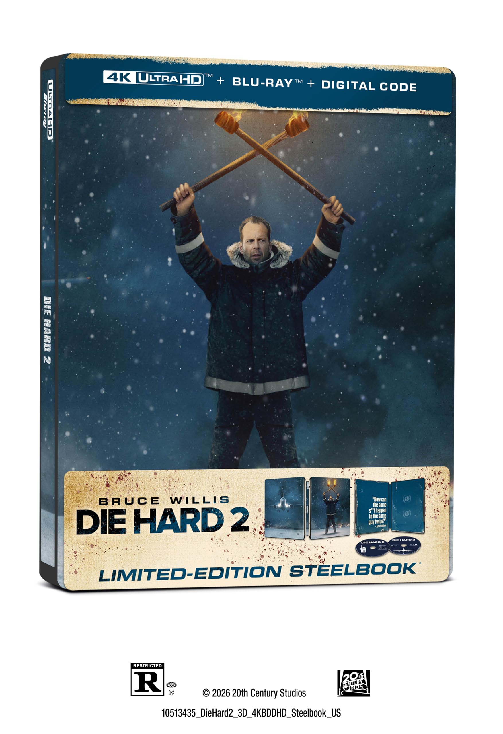 Die Hard 2 (1990) - 4K UHD/BD Combo + Digital + Steelbook