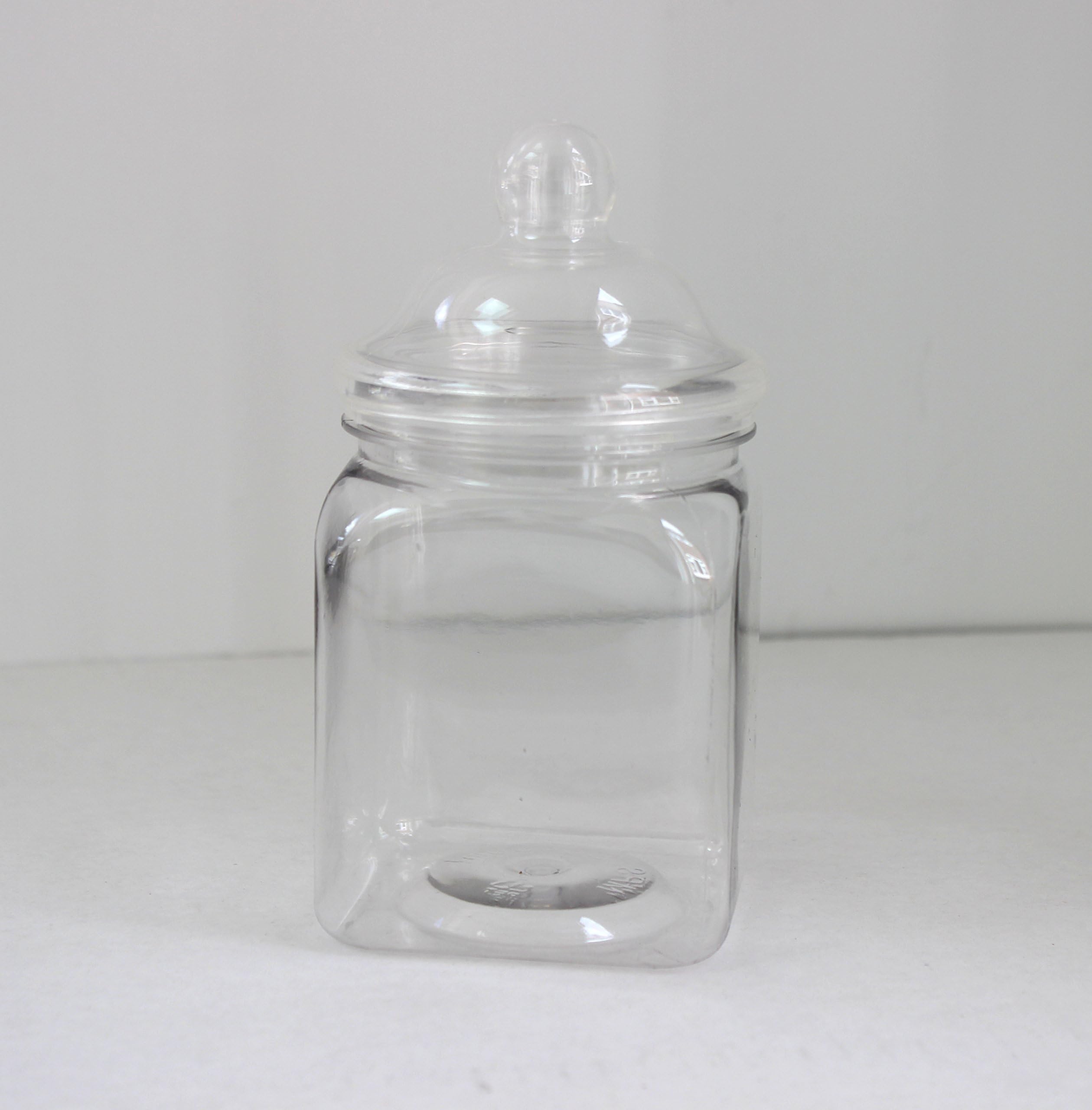 Victorian Square Sweet Jars 450ml - Pack of 6