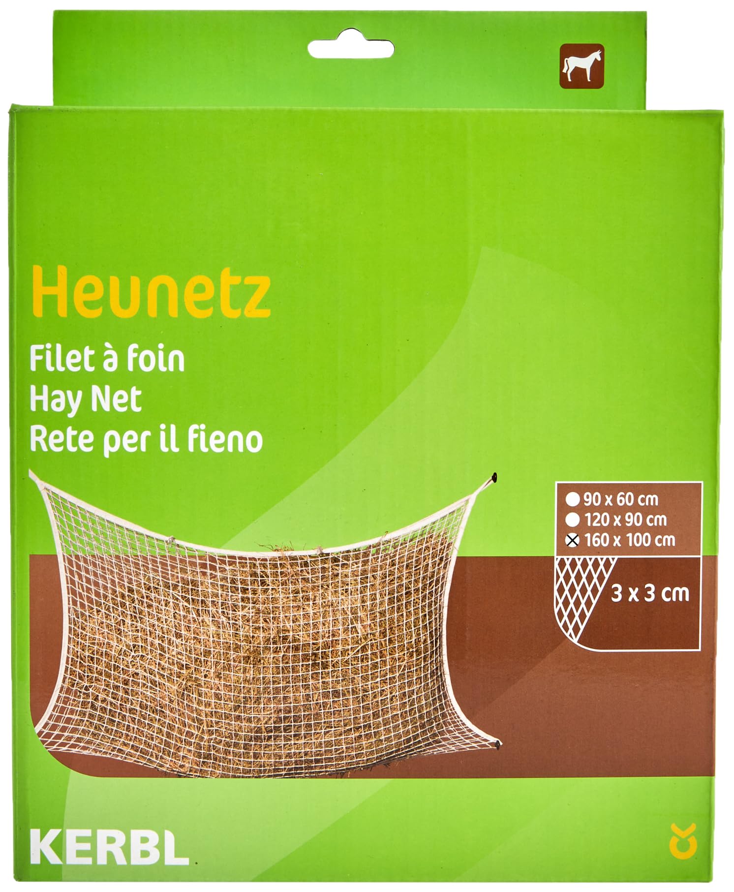 Kerbl 321998 hay net white mesh, width