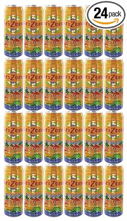 Amazon Com Arizona Mucho Mango Tea 23 Fl Oz Pack Of 24 Herbal Remedy Teas Grocery Gourmet Food