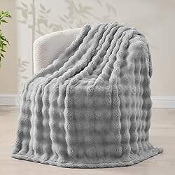 NEWCOSPLAY King Blanket for Couch Grey Super Soft