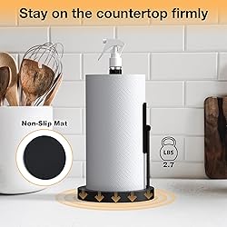 KENMY Paper Towel Holder with Spray Bottle