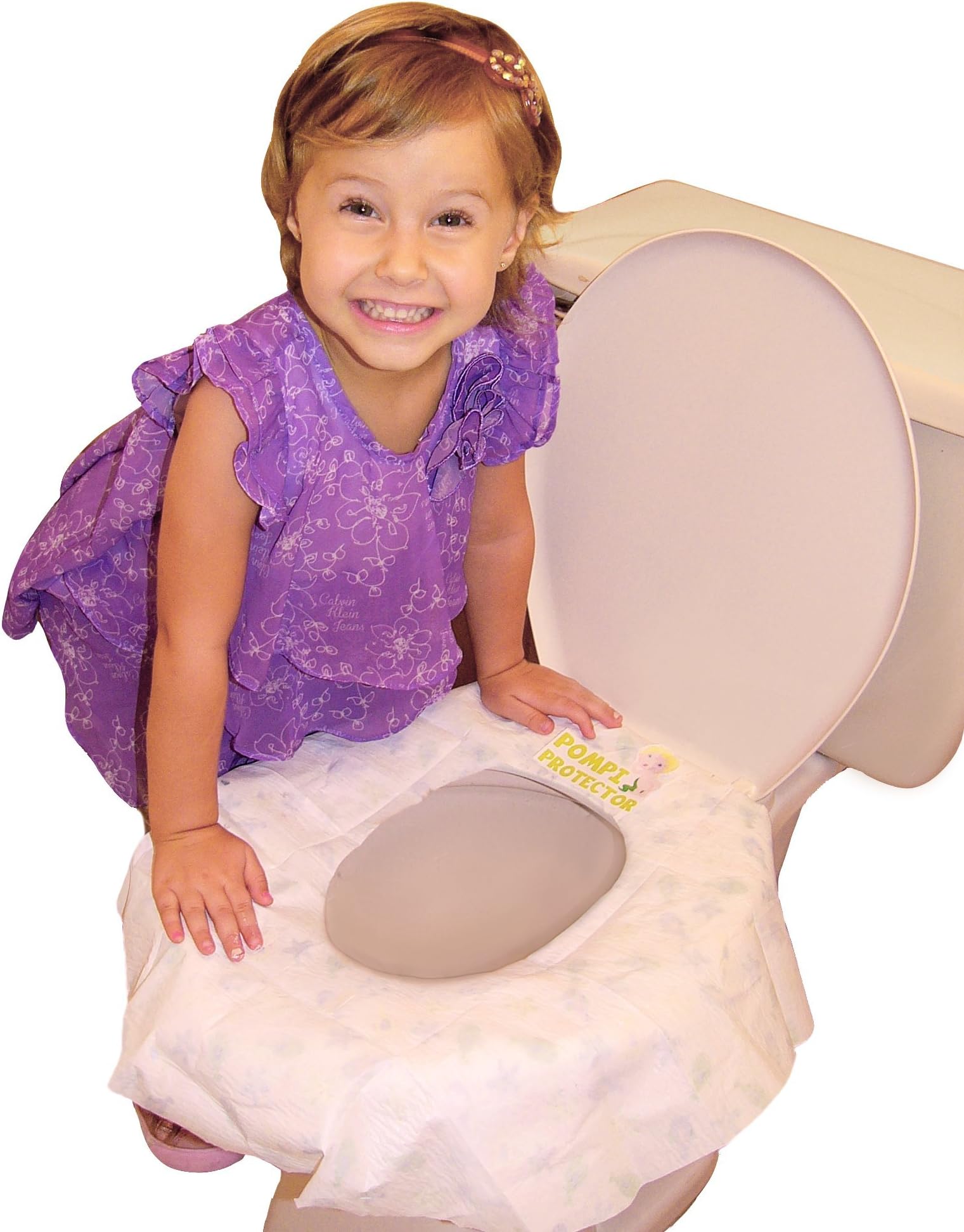 10 Disposable Potty Training Seat Cover, potty seat covers, toilet seat cover, for ON THE GO parents. X-large, biodegradable, travel potty seat cover. Protect your whole families POMPI's NOW!