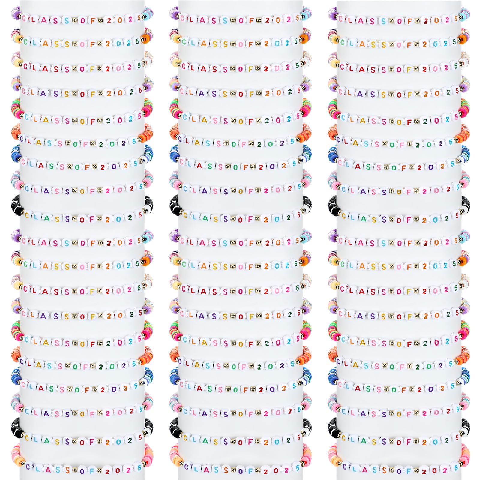 Landical 50 Pcs Class of 2025 Bracelets Bulk Graduation Party Favors ...