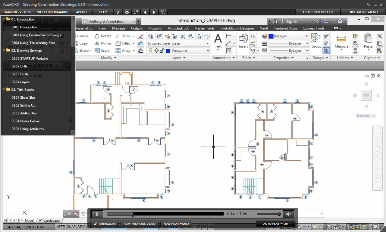 AutoCAD - Creating Construction Drawings [Online Code]