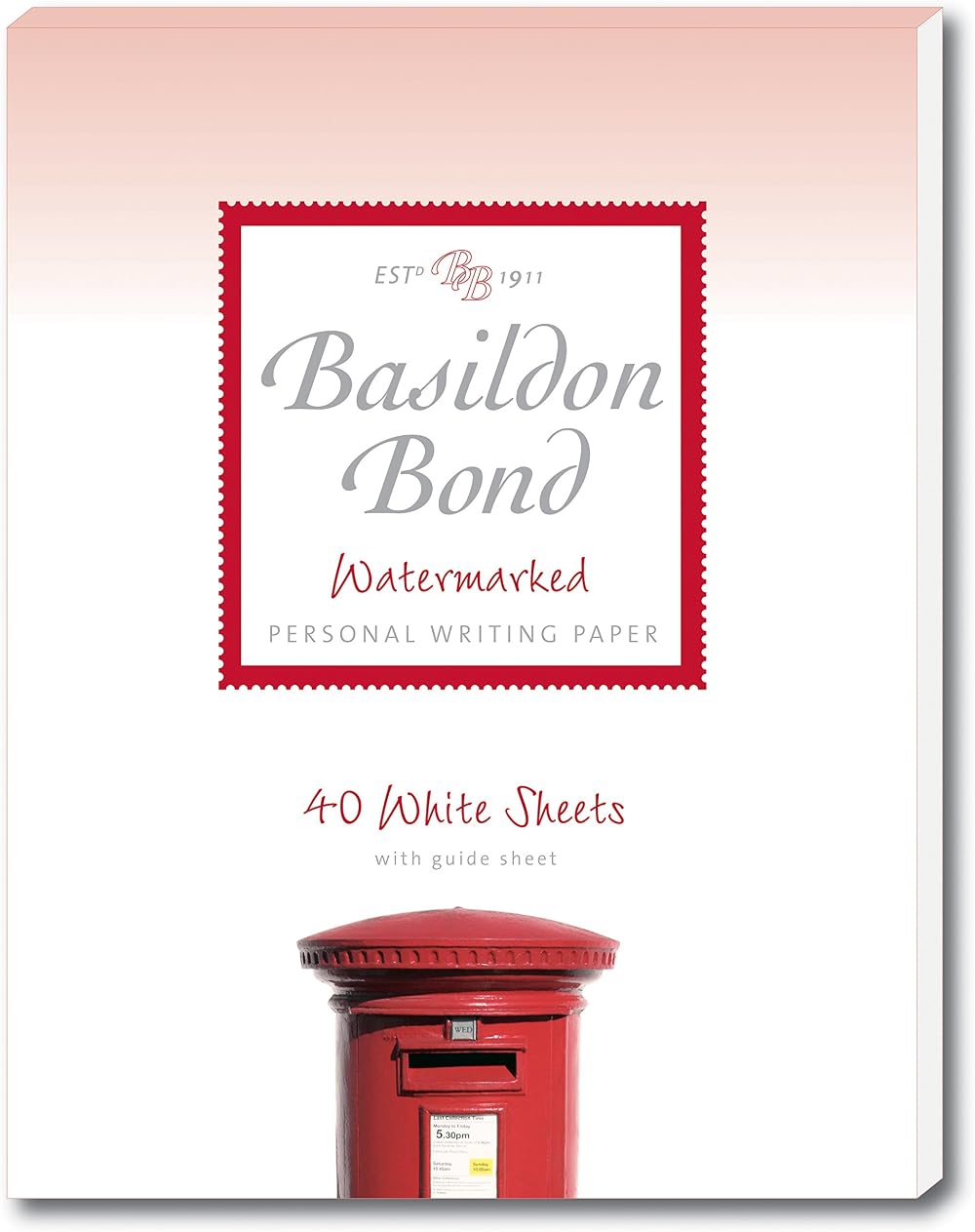 Basildon Bond Luxury Writing Pad 40 Sheets White 178 x 229mm P4TO