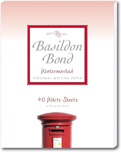 Basildon Bond Luxury Writing Pad 40 Sheets White 178 x 229mm P4TO