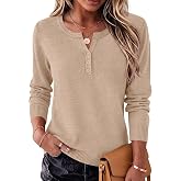 LOMON Sweater for Women Long Sleeve V Neck Wool Blend Pullover Tops | Early Fall Winter Fashion,Lightweight Knitted Cozy Sweater,Anti-Pilling,Business Casual Work Top,Teacher Outfits