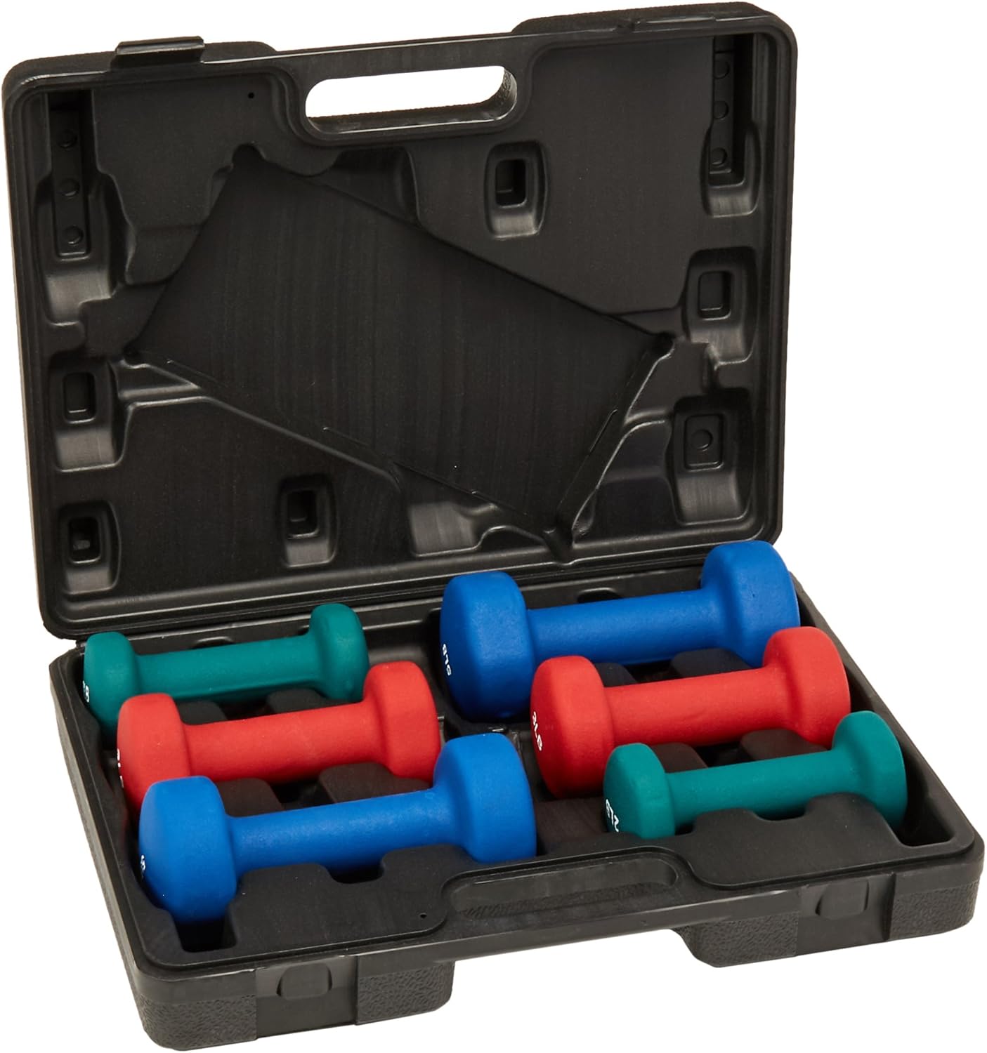 Sunny Neoprene Dumbbell Set with case (25 Pounds), Dumbbells Amazon