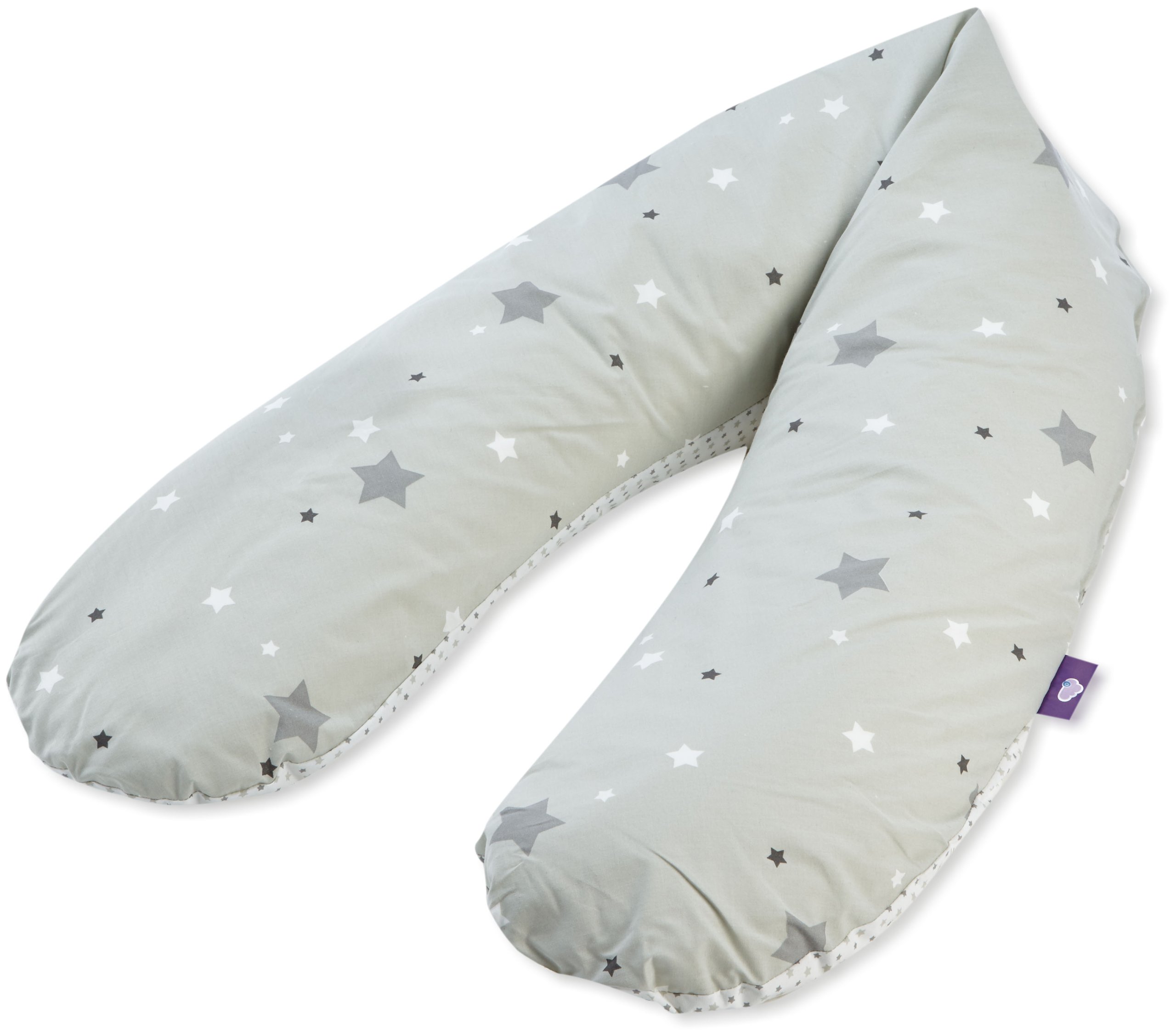 Stars Design 5 Nursing Cushions, Grey