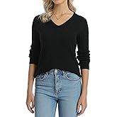 QUALFORT Womens 100% Cotton Cable Knit Sweater Lightweight Crewneck or V Neck 2026