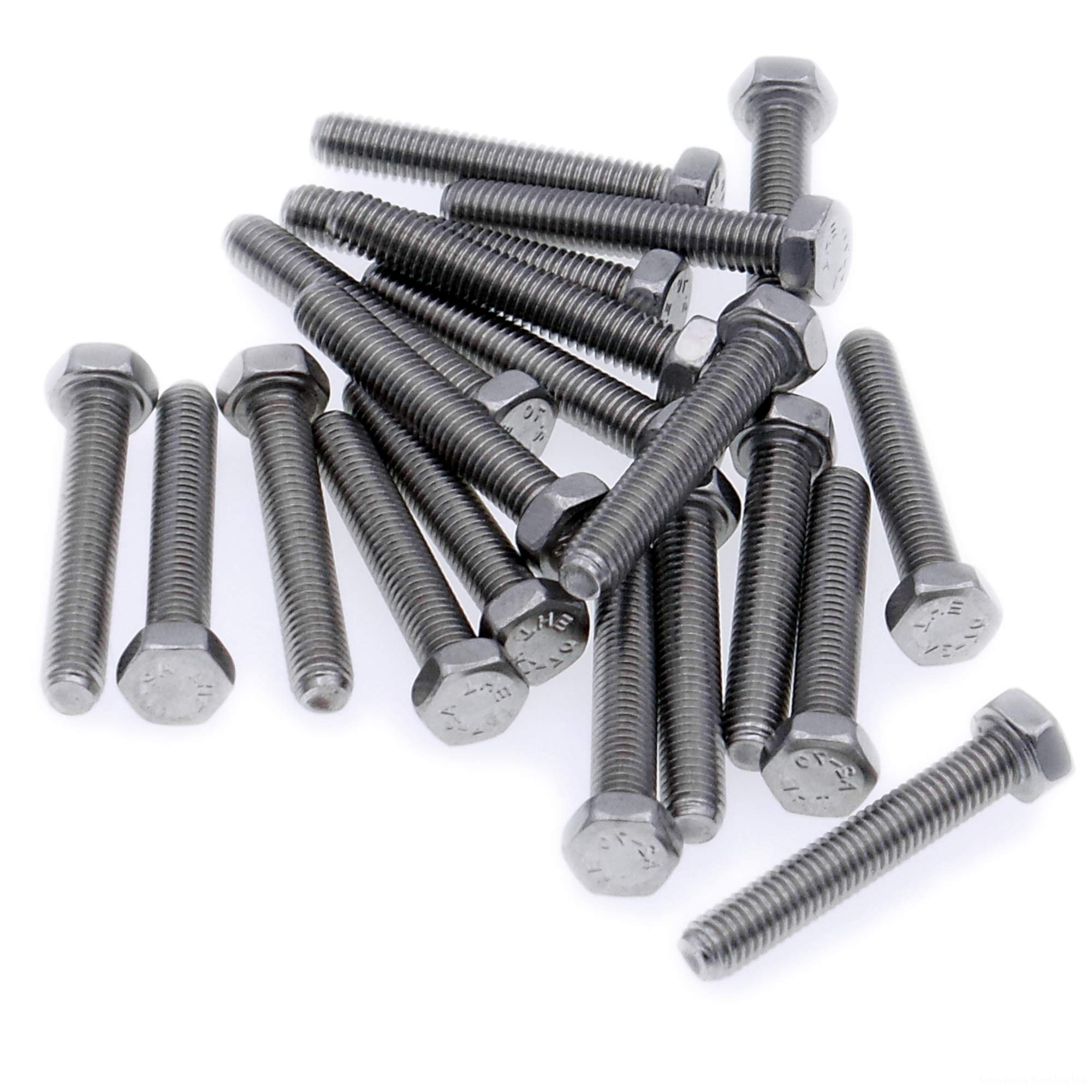 M2 (2mm x 5mm) Hex Bolt (Fully Threaded Setscrew) - Stainless Steel (A2) (Pack of 20)