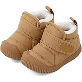 MK MATT KEELY Baby Winter Warm Shoes for Infant Boys Girls Toddler Plush Lining Snow Boots Soft Sole Non-Slip Walking Shoes Outdoor Faux Fur Booties