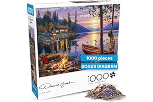 Buffalo Games - Darrell Bush - Canoe Lake - 1000 Piece Jigsaw Puzzle