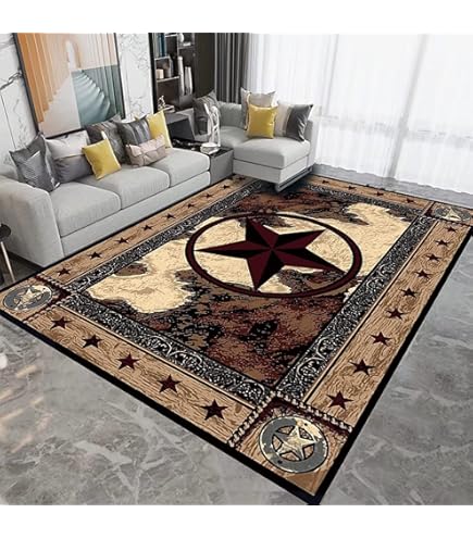 Used USA vintage Rug Mat インテリア Amazon.com: Vintage Rustic Star Area Rugs,Country Decor Rugs for
