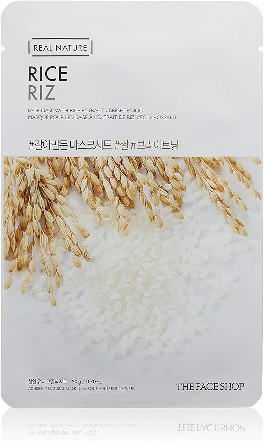 The Face Shop Real Nature Rice Face Mask Sheet Instantly